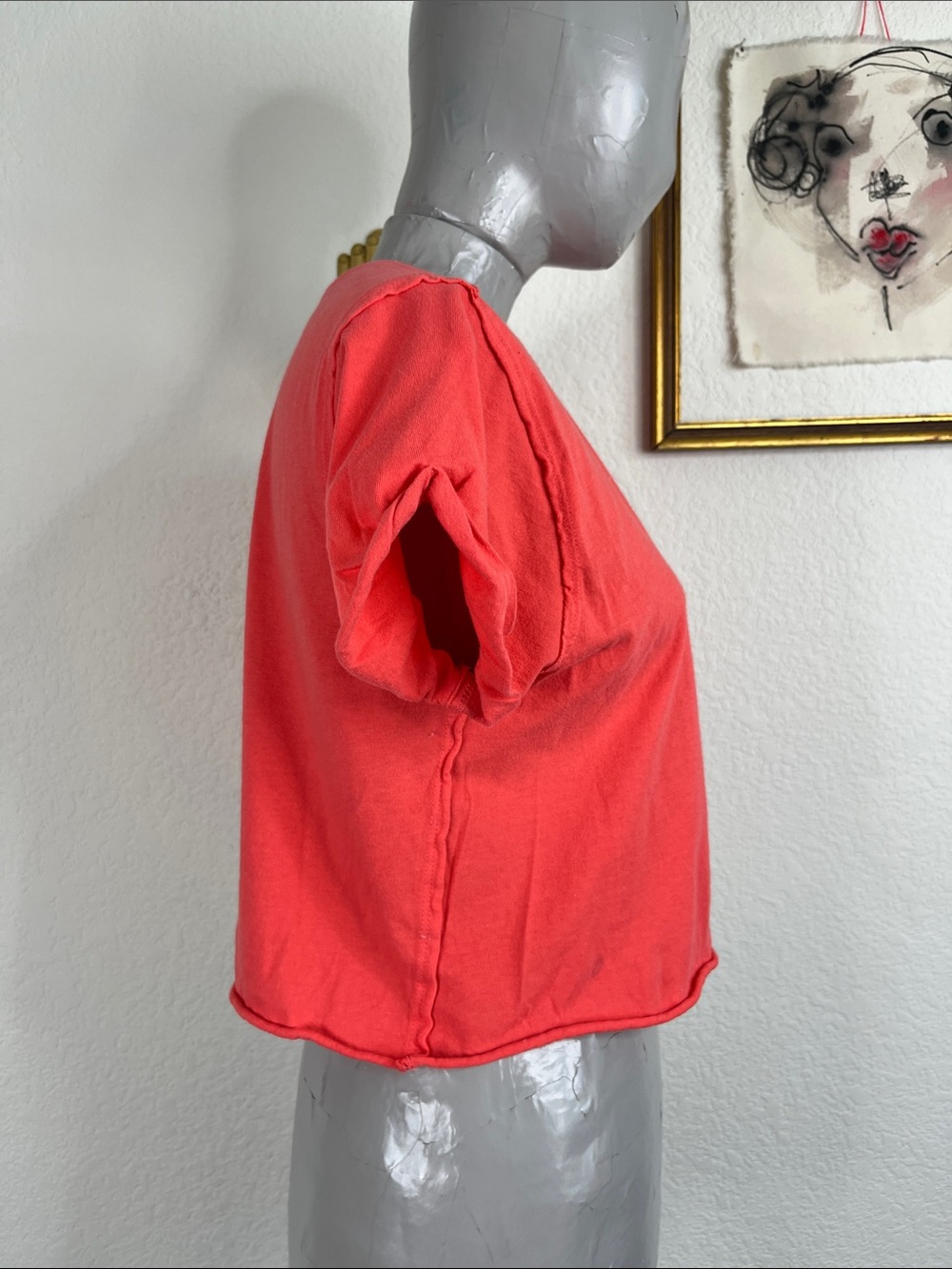 We The Free Everyday Tee by Free People Red Coral - Picture 4 of 7